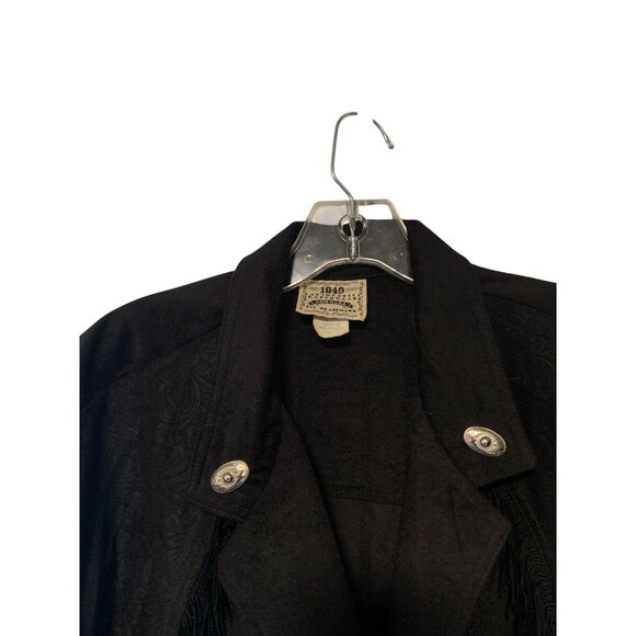 1849 Authentic Ranchwear Sheplers Catalog Womens XL Button Up Jacket Coat Black - Picture 3 of 4